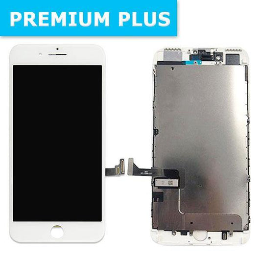 For iPhone 7 Plus LCD Digitizer + Back Plate with Adhesive - White ( Premium Plus )