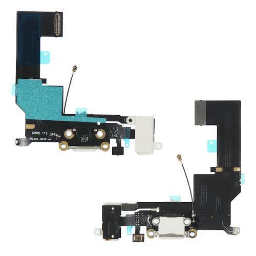 For iPhone SE Charge Charging Dock Port Connector Flex & Audio Jack White