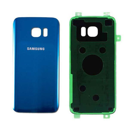 For Samsung Galaxy S7 Rear Back Glass Cover - Blue