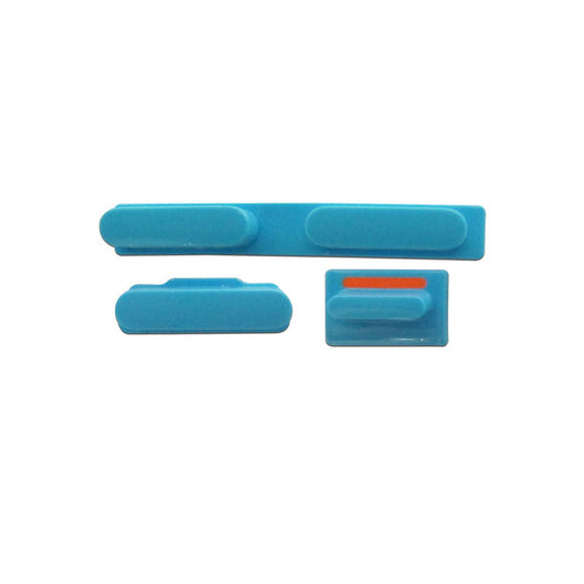 For iPhone 5C Mute, Power, Volume Button - Blue
